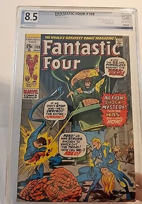 Buy Fantastic Four #108 Pgx 8.5 2nd Annihilus Appearance JacK Kirby OW/White  Pages • 59.24£