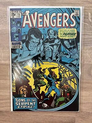Buy Marvel Comics The Avengers #73 1970 Bronze Age • 21.99£