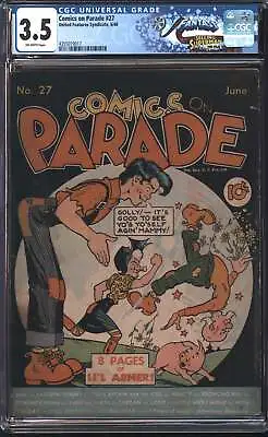 Buy United Feature Syndicate Comics On Parade 27 6/40 FANTAST CGC 3.5 Off White Page • 198.23£