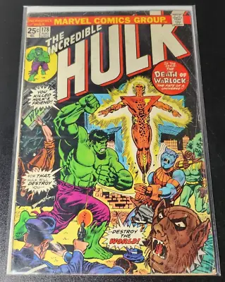 Buy The Incredible Hulk #178 Death & Rebirth Of Warlock 1974 Vintage Herb Trimpe MCU • 27.71£