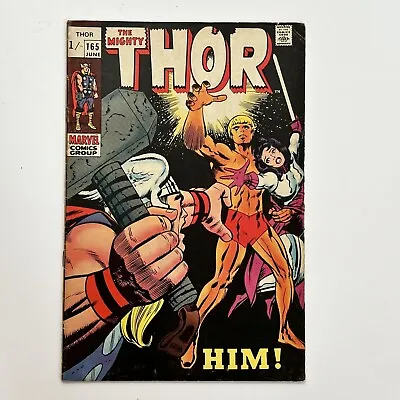 Buy Thor #165 1969 VG+ 1st Full Appearance Of HIM (Adam Warlock) Pence Copy • 144£