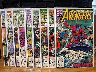 Buy Avengers 9 Book Lot Run 320 321 322 323 324 325 326 327 328 Marvel Comics 1990 • 15.79£