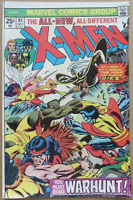 Buy X-MEN #95, KEY ISSUE WITH DEATH OF  THUNDERBIRD  & 4th APPEARANCE OF  WOLVERINE  • 125£