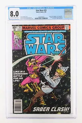 Buy Star Wars #33 - Marvel Comics 1980 CGC 8.0 Baron Orman Tagge Vs. Luke Skywalker. • 19.99£