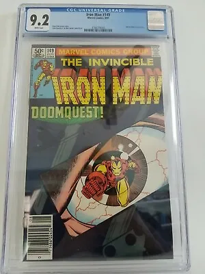 Buy IRON MAN #149 CGC 9.2 White Pages (Marvel NEWSSTAND Edition) - Doctor Doom Cover • 94.98£