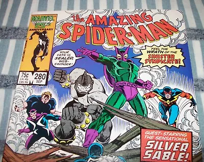 Buy The Amazing Spider-Man #280 Sinister Syndicate Sept. 1986 In VF- Condition DM • 8.69£