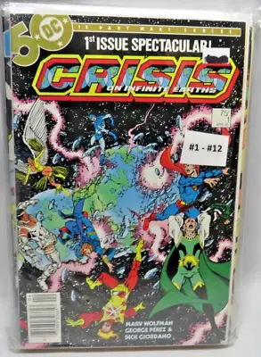 Buy DC Crisis On Infinite Earths 1-12 Maxi Series Full Set 1985 Comic Books Vintage • 88.94£