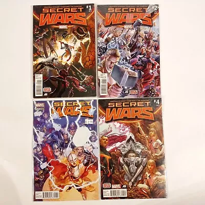 Buy Secret Wars #1, 2 & 4 With #2 Variant Marvel Comics 4 Comic Bundle 2015 • 9.99£