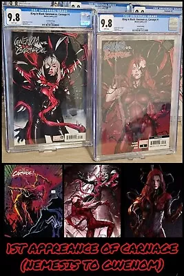 Buy Gwenom Vs Carnage #1 1:25 & 2nd Print 🔥 CGC 9.8 🔥  Venom Edge Spider-Verse 3 2 • 219.99£