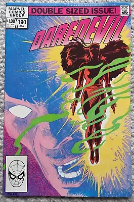 Buy Daredevil Issue #190 Near Mint Marvel 1983 Frank Miller Artwork Elektra King Pin • 7.50£