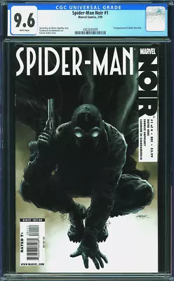 Buy Spider-Man Noir #1 ~ 2/09 Marvel 1st App Spider-Man Noir ~ CGC 9.6 WP • 345£