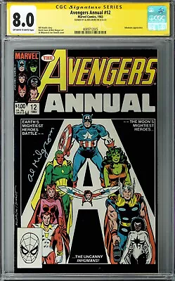 Buy Avengers Annual #12 CGC SS 8.0 (1983, Marvel) Signed By Al Milgrom, Inhumans App • 102.78£