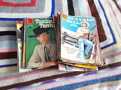 Buy Collection Of 40 Cowboy/Western Comics Mainly 1950's As Per Schedule Box 66 • 150£