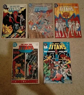 Buy New Teen Titans Vol 2 Job Lot 1, 3, 4. 18, 27 (1984) KEY Trigon Raven Perez  • 14.99£
