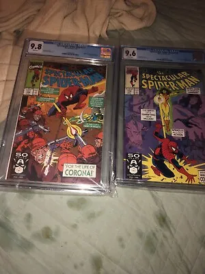 Buy Spectacular Spider-Man 176 CGC 9.6 (W)Pages *1st Corona 177 9.8 Lot • 335.66£