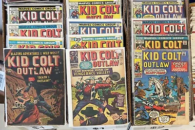 Buy Kid Colt Outlaw COIMC BOOK LOT 12 BOOKS #25 1953 #129 1966 151 1970 Stan Lee • 112.39£