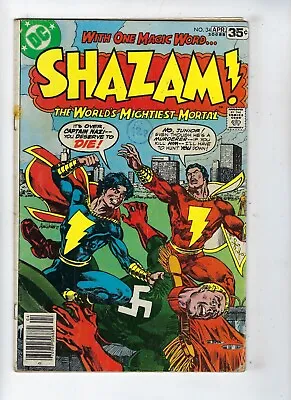 Buy Shazam # 34 DC Comics 1st Appearance Of Captain Nazi April 1978 GD+ • 3.95£