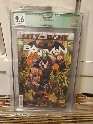 Buy Batman #75 2019 CGC Green Label 9.6 Signed By Tom King • 98.55£