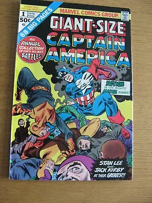 Buy Captain America Giant Size #1 (1975) VF Condition, Owned From New • 12£