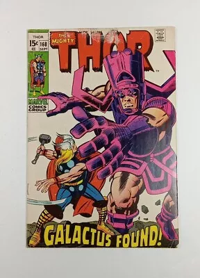 Buy Thor #168 VG 4.0 Origin Of Galactus Marvel Comics Group  • 45.06£