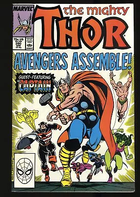 Buy Thor #390 NM 9.4 Captain America Wields Thor's Hammer! Marvel 1988 • 27.67£