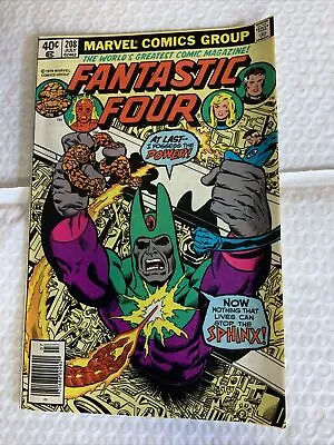 Buy Fantastic Four 208 Marvel Comics Vol. 1 No. 208 July 1979  FN 6.0 • 7.11£