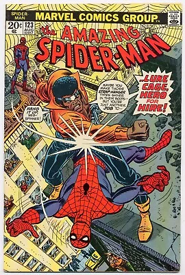 Buy Amazing Spider-Man 123 VF 1973 Marvel Luke Cage John Romita • 94.87£