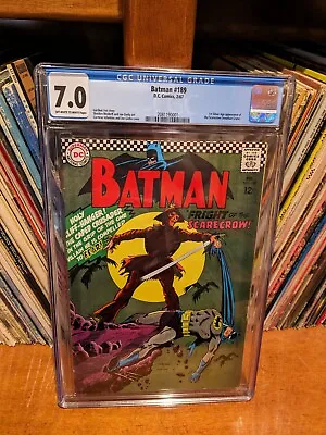 Buy Batman #189 CGC 7.0, Bright Colors! 1st SA Appearance Scarecrow-1967 Off W To W • 948.73£