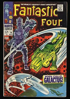 Buy Fantastic Four #74 FN 6.0 Galactus And Silver Surfer Appearance! Marvel 1968 • 54.53£