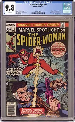 Buy Marvel Spotlight #32 CGC 9.8 1977 1618429021 1st App. And Origin Spider-Woman • 1,878.87£