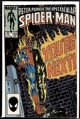 Buy 1985 Peter Parker Spectacular Spider-Man #103 Marvel Comic • 5.62£