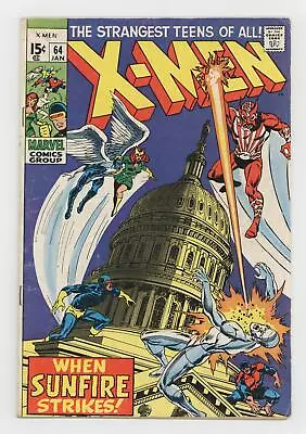 Buy Uncanny X-Men #64 VG- 3.5 1970 1st App. Sunfire • 112.49£