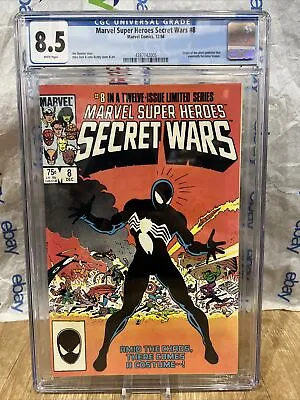 Buy Marvel Super Heroes Secret Wars #8 1984 CGC 8.5 Alien Symbiote Venom White Pages • 177.89£