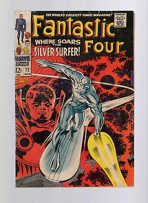 Buy Fantastic Four #72 - Classic Jack Kirby Silver Surfer Cover - Lower Grade • 47.96£