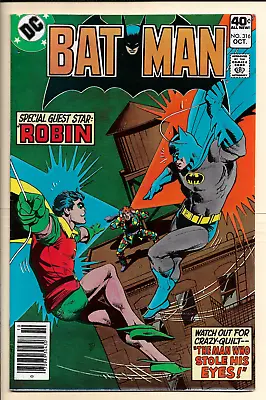 Buy BATMAN #316 VF+ (1979) Origin Lucius Fox! Newsstand! Dark Knight Detective • 11.85£