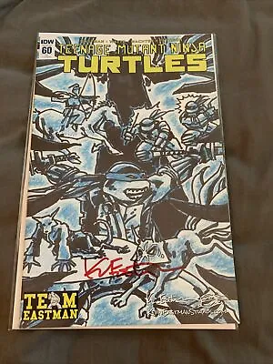 Buy TMNT RE 60 Teenage Mutant Ninja Turtles Signed Autograph Auto Kevin Eastman Team • 40.21£