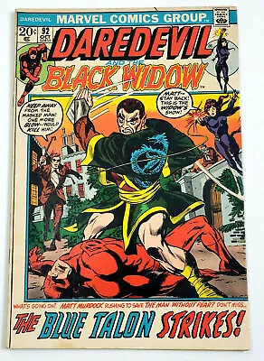 Buy Daredevil # 92 - (1972) - Blue Talon Appearance • 23.68£