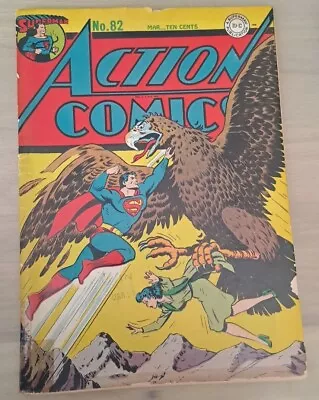 Buy Action Comics #82 March 1945. Classic Golden Age Cover. Free Uk Shipping. Vg/fn. • 599£