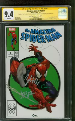 Buy Amazing Spider Man 1 CGC 9.4 3XSS Crain #301 Homage Variant Cover 6/22 • 144.62£