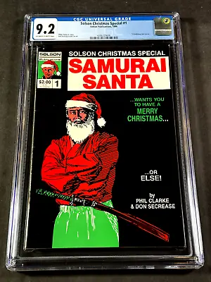 Buy Solson Christmas Special #1 1986 CGC 9.2 4386329006 1st Jim Lee Art • 218.44£