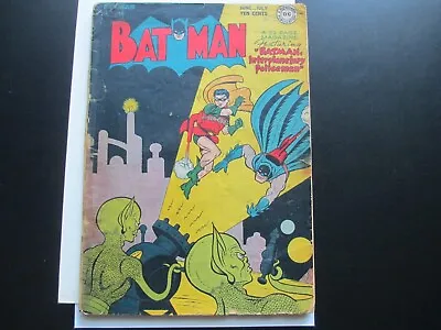 Buy BATMAN #41 1947 KEY 1st SCI-FI ALIEN COVER PENGUIN LOOSE COVER TAPE VERY RARE • 239.06£