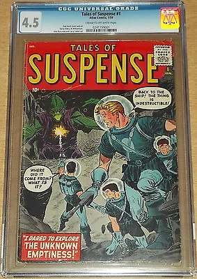 Buy Tales Of Suspense #1 Cgc 4.5 Cream To Off White Pages January 1959 (sa) • 2,299.99£