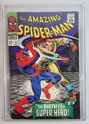 Buy Amazing Spider-Man #42 1st Full Mary Jane 2nd Rhino 1966 Marvel Comic Book • 191.08£