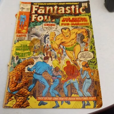 Buy Fantastic Four #102 Last Jack Kirby Issue Marvel Comics 1970 Sub-mariner Magneto • 12.32£