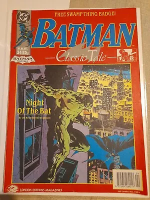 Buy Batman Monthly #34 1991 VFINE- 7.5  Swamp Thing, London Editions Magazines • 6.99£