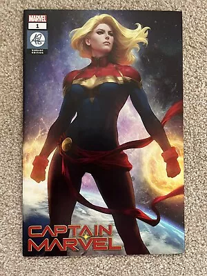 Buy Captain Marvel 1 Artgerm Variant Cover - Back Cover Ripple New Unread • 37.50£