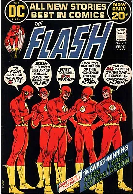 Buy Dc Comics Flash - 217  September 1972 Rare Bronze Age Issue - Neal Adams Art! • 45£