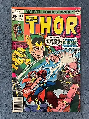 Buy Thor #264 Newsstand 1977 Marvel Comic Book Odin Quest Walt Simonson Cover VG/FN • 2.76£