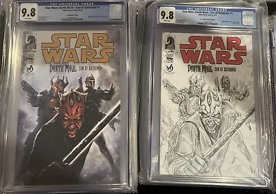 Buy Star Wars: Darth Maul Son Of Dathomir Wizard Variants CGC 9.8 Sketch + Color • 1,260.59£