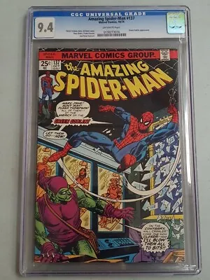 Buy Amazing Spider-man #137 Cgc 9.4 Off White Pages Green Goblin Marvel 1974 (sa) • 299.99£